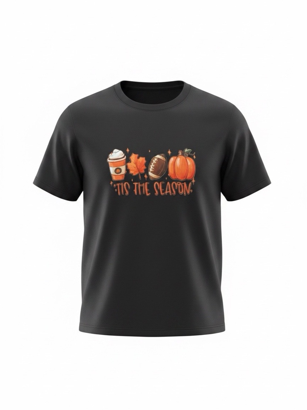 Black 'Tis The Season Pumpkin Tee